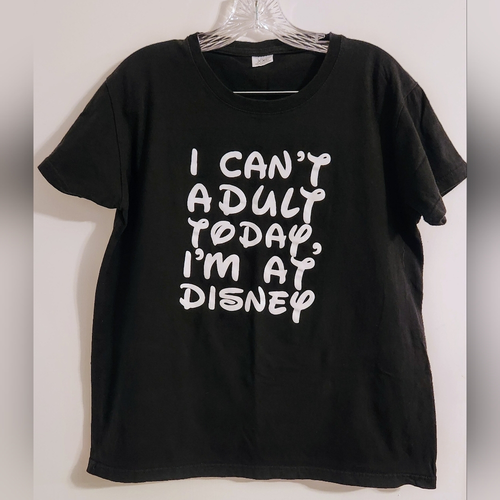 I Can't Adult Today I'm At Disney Tee - Black XXL - Picture 3 of 4
